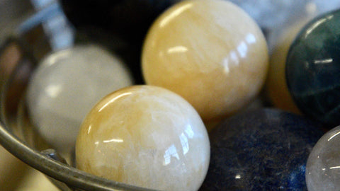 Yellow Calcite Sphere (1.5&quot;)