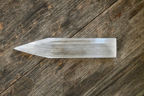 Selenite Charging Point (7.5&quot;x1.5&quot;)