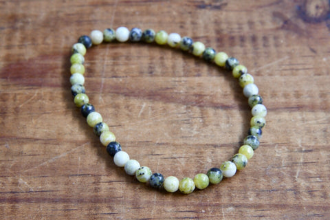 Yellow Turquoise Bracelet (4mm)
