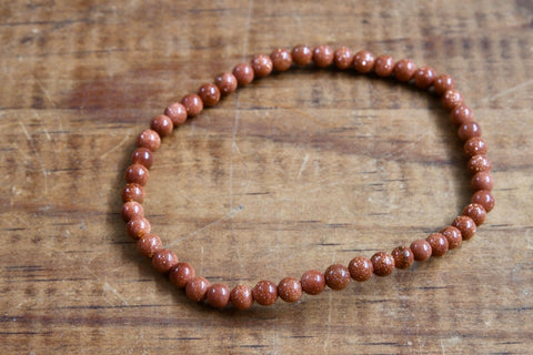 Red Goldstone Bracelet (4mm)