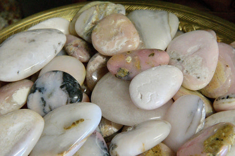 Rose Opal Palm Stone