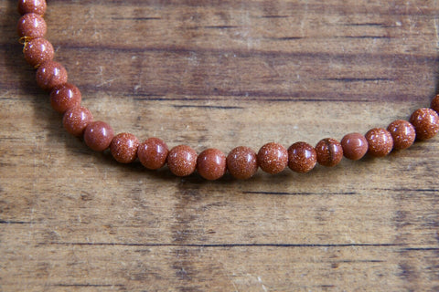 Red Goldstone Bracelet (4mm)