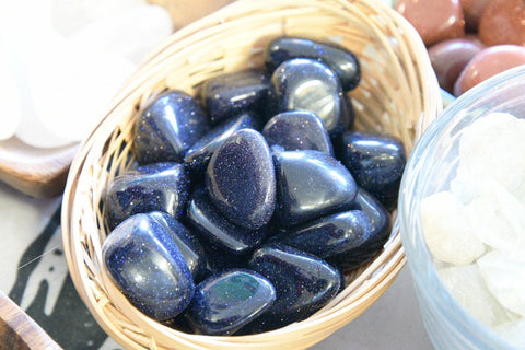 Blue Goldstone (Tumbled)