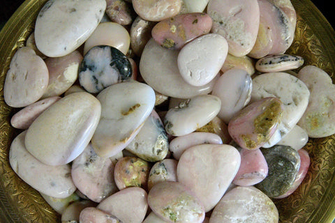 Rose Opal Palm Stone