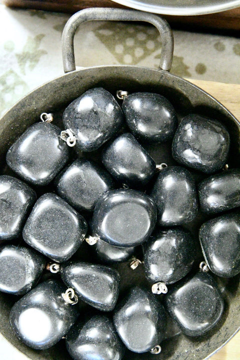 Shungite Tumbled Necklace Pendant