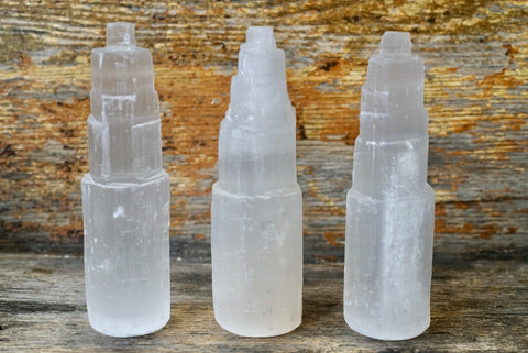 Selenite Tower (6”)