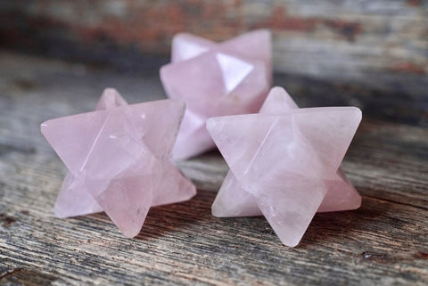 Rose Quartz Merkaba (2”)