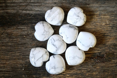 Howlite Heart (1&quot;)