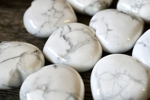 Howlite Heart (1&quot;)