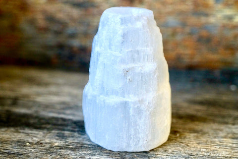 Selenite (2”) Tower Candlestick Holder