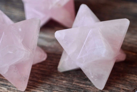Rose Quartz Merkaba (2”)
