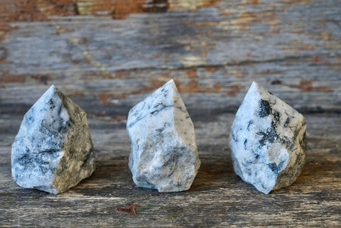 Tourmalinated Quartz Raw Top Polished Point