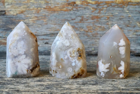 Flower Agate Obelisk (2”-2.75”)
