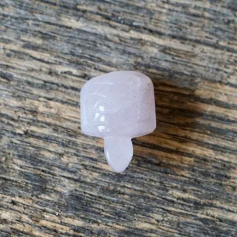 Rose Quartz Mini Turtle Pendant