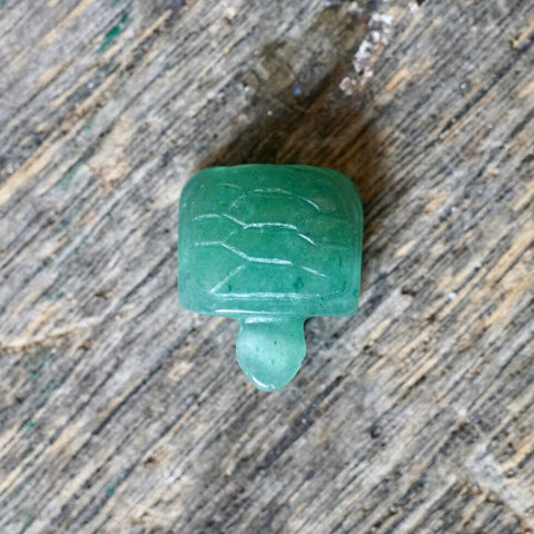 Green Aventurine Mini Turtle Pendant