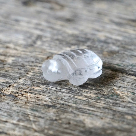 Clear Quartz Mini Turtle Pendant